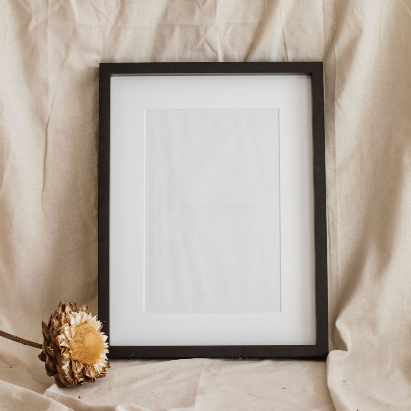 Framed art and studio detail